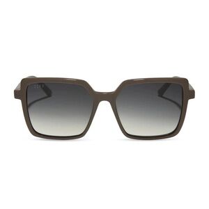 DIFF Eyewear Esme Square Sunglasses – London Stone + Grey Gradient